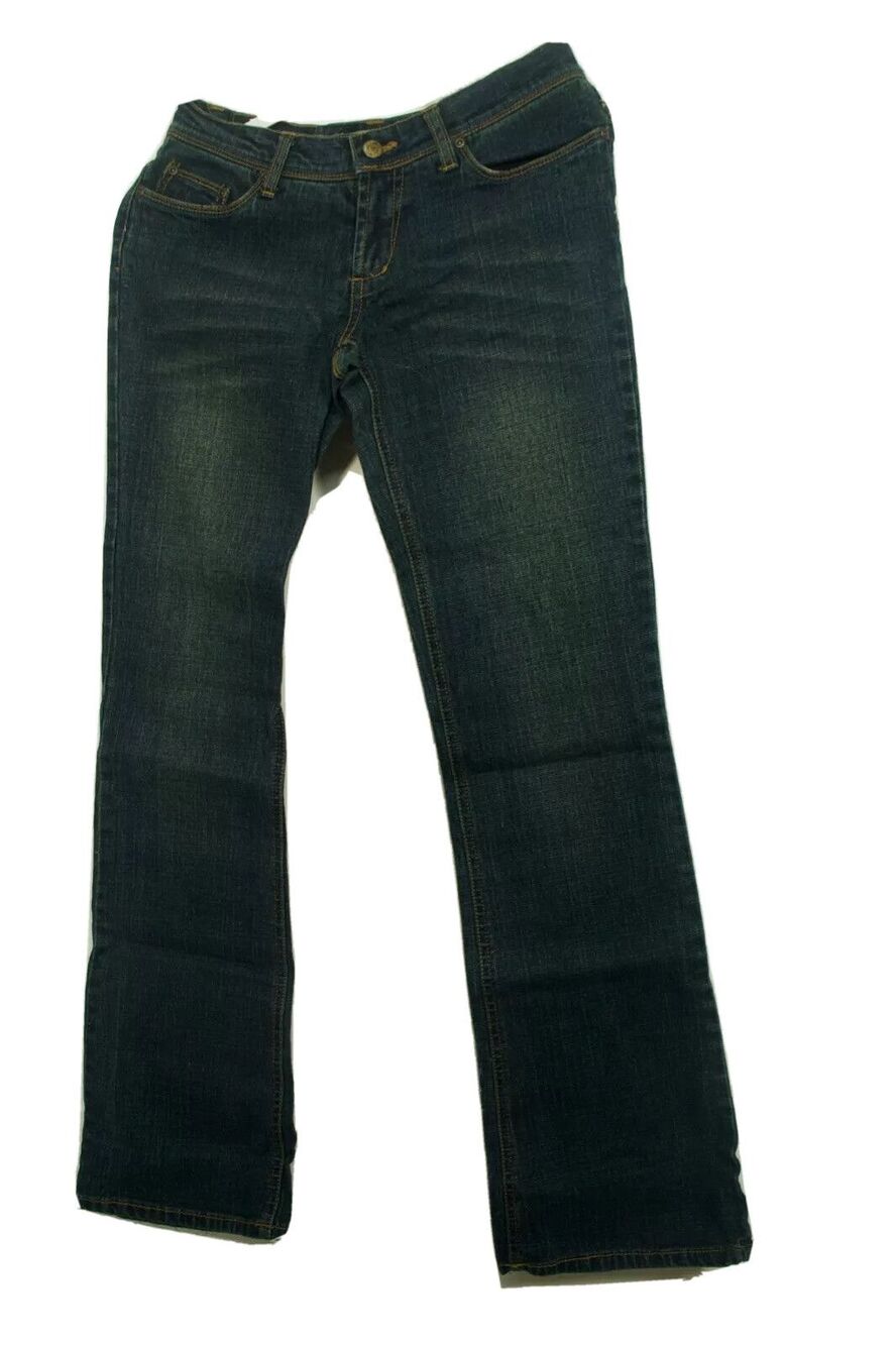 Express Women jeans Size 4 Regular sarula boot cut Chelsea green Wash